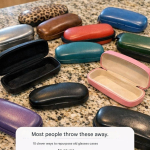 Most people throw them away. 10 clever ideas for reusing old eyeglass cases.
