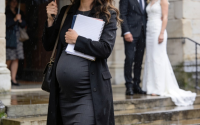 She showed up to sign the divorce papers eight months pregnant… then watched her husband marry his mistress the same day, smiling like she had lost everything… What he didn’t know was that she was leaving with a secret that would destroy everything he thought he’d won